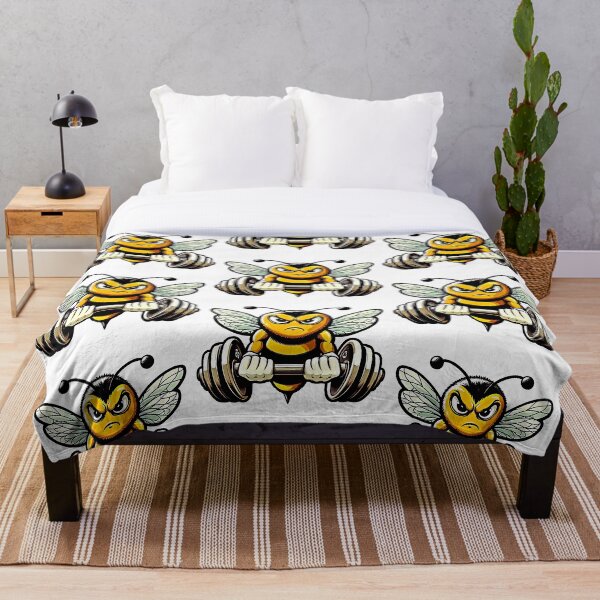 Item preview, abeja levanta pesas fuerte designed and sold by DGVO.
