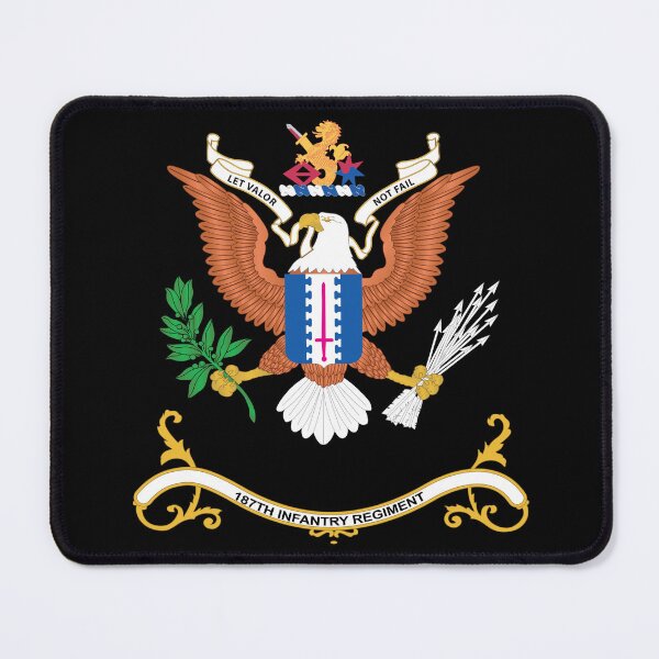Item preview, Army - Regimental Colors - 187th Infantry Regiment - LET VALOR NOT FAIL X 300 designed and sold by Military Insignia Products.