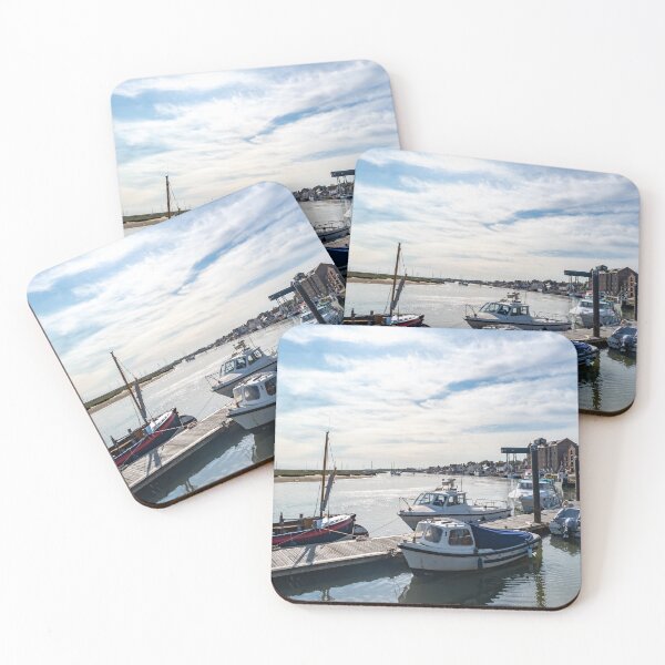 Item preview, Boats in Wells-Next-The-Sea harbour designed and sold by yackers1.