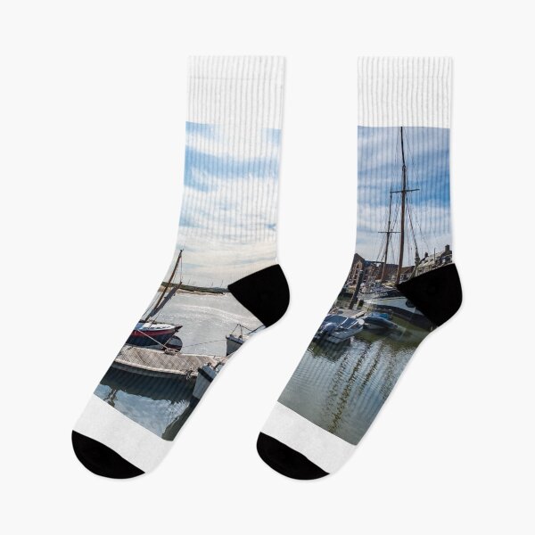 Item preview, Boats in Wells-Next-The-Sea harbour designed and sold by yackers1.