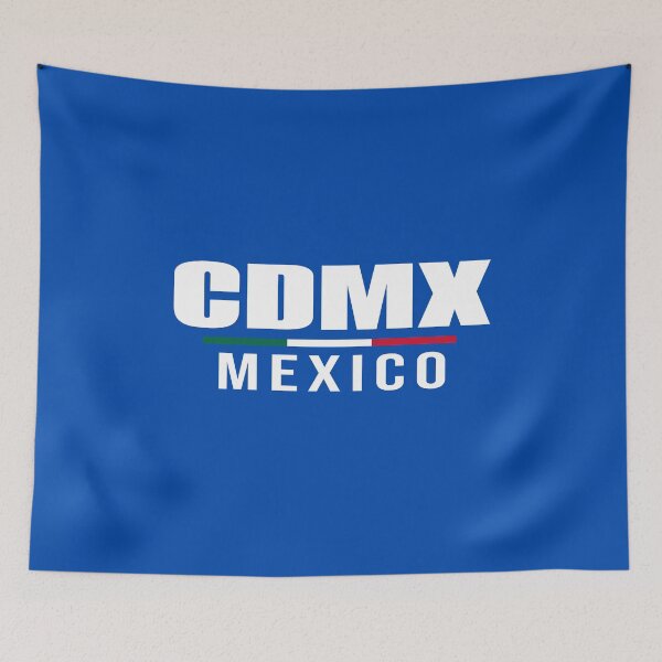 Artikelvorschau, CDMX Mexiko T-Shirt - Fett Typografie Minimalist mexikanische Flagge Design T-Shirt entworfen und verkauft von Suparrific.
