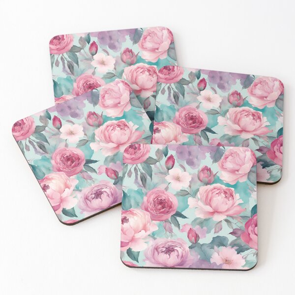 Item preview, Pink Peony  Elegant  Romantic  Pastel Colors,   Flowers Peony Watercolor designed and sold by KolorellaS.