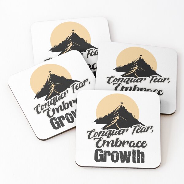 Item preview, Conquer Fear, Embraace Growth designed and sold by fireCATgraphics.