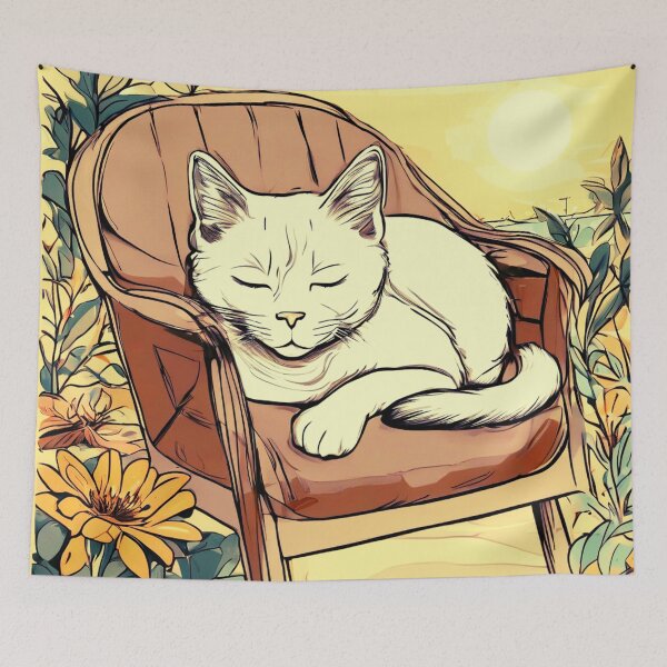 Item preview, Cat Sleeping in the Sun designed and sold by Zofia Sosnecka.