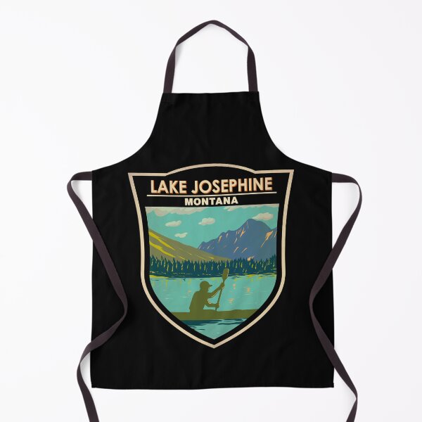 Item preview, Lake Josephine Montana Travel Art Badge designed and sold by KrisSidDesigns.