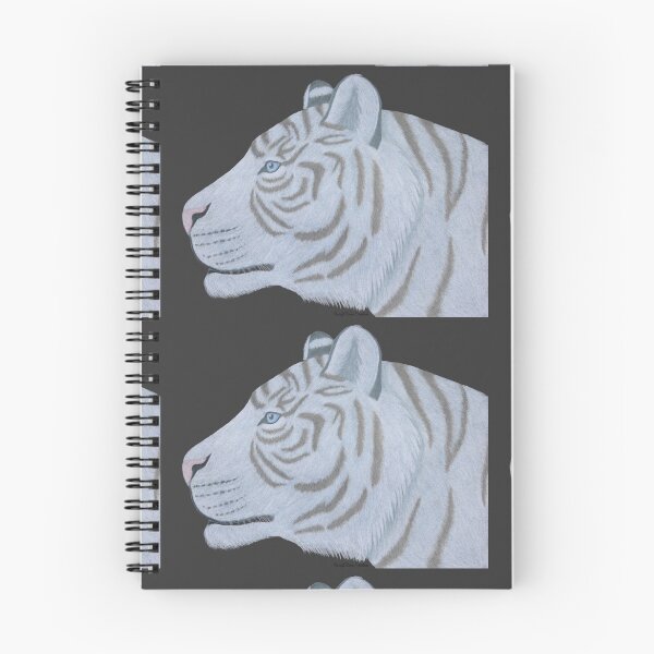 Item preview, White tiger portrait in colored pencil designed and sold by WolfRaven Creations.