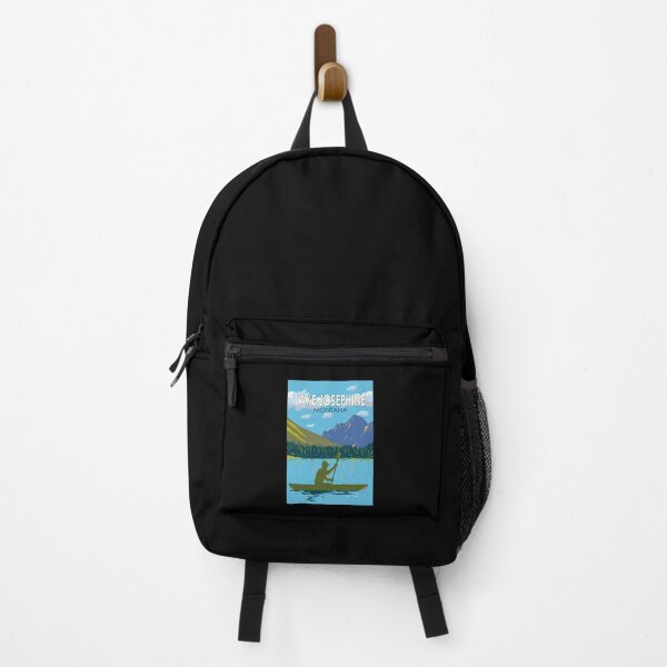 Item preview, Lake Josephine Montana Illustration Travel Art Vintage designed and sold by KrisSidDesigns.