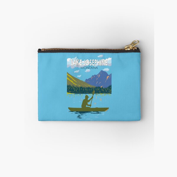 Item preview, Lake Josephine Montana Illustration Travel Art Vintage designed and sold by KrisSidDesigns.
