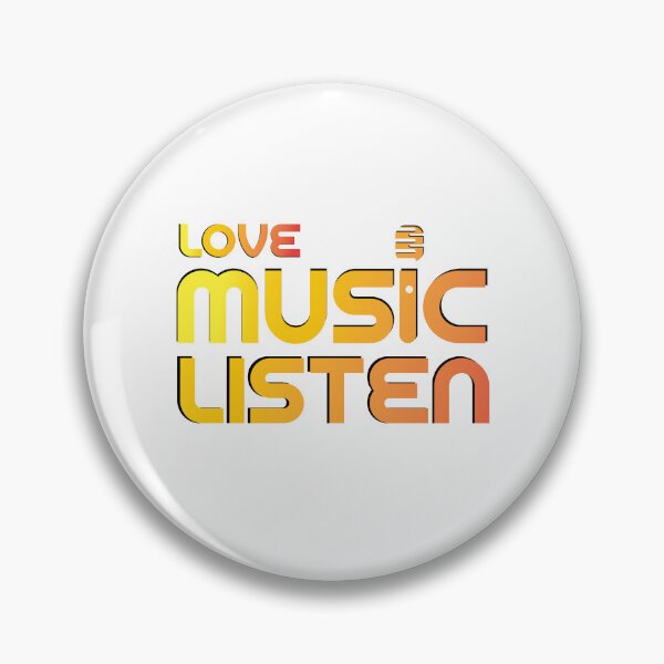 Item preview, Love Music Listen | Minimalist Music Lover Typography Design designed and sold by Combat Skies.