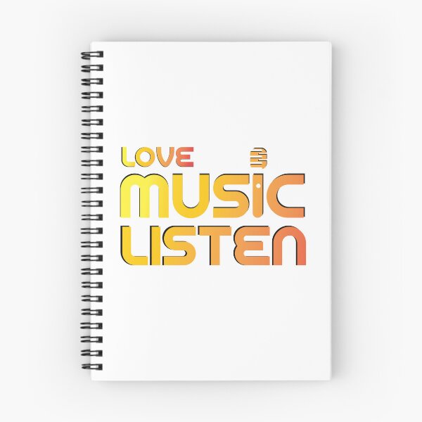 Item preview, Love Music Listen | Minimalist Music Lover Typography Design designed and sold by Combat Skies.