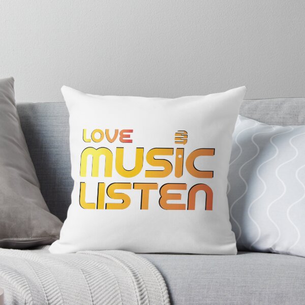 Item preview, Love Music Listen | Minimalist Music Lover Typography Design designed and sold by Combat Skies.