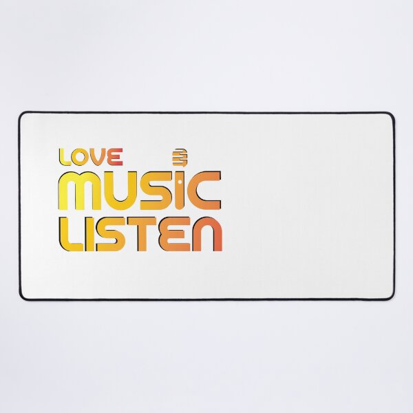 Item preview, Love Music Listen | Minimalist Music Lover Typography Design designed and sold by Combat Skies.