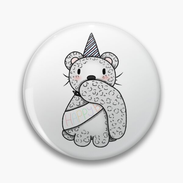 Item preview, Birthday Snowleopard designed and sold by squidilarts.