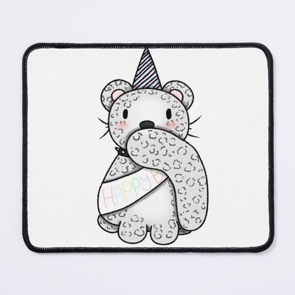 Item preview, Birthday Snowleopard designed and sold by squidilarts.