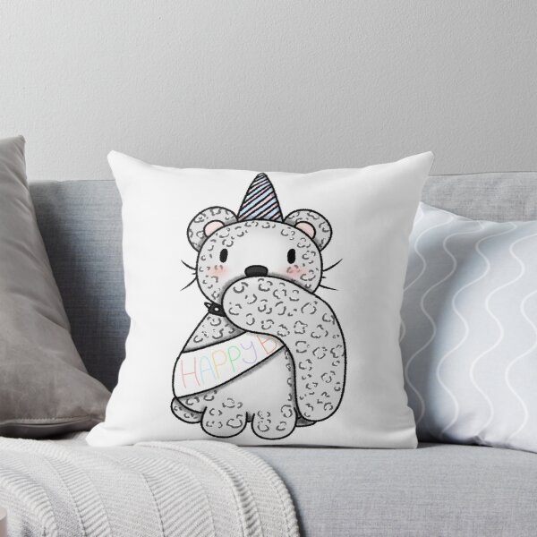 Item preview, Birthday Snowleopard designed and sold by squidilarts.