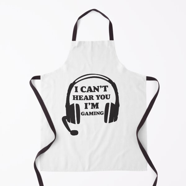 Item preview, I Can't Hear You I'm Gaming (Black and White) designed and sold by CtrlAltGalaxy.