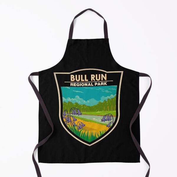 Item preview, Bull Run Regional Park Virginia Illustration Travel Art Badge designed and sold by KrisSidDesigns.