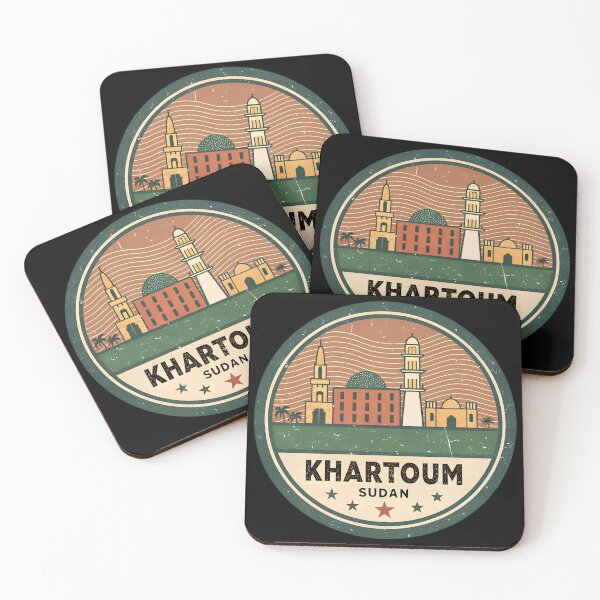 Item preview, Retro Khartoum Skyline Badge – Distressed Vintage Sudan Logo designed and sold by VividOrganica.