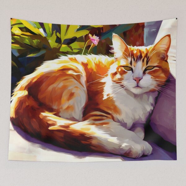 Item preview, Cat Sleeping in the Sun designed and sold by Zofia Sosnecka.