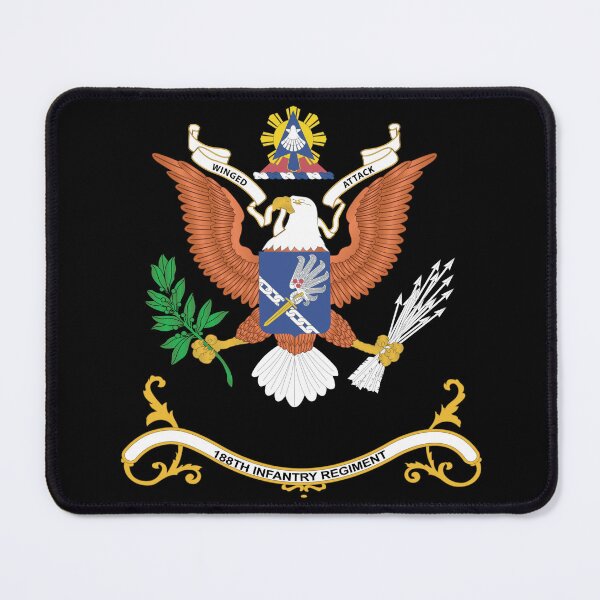 Item preview, Army - Regimental Colors - 188th Infantry Regiment - WINGED ATTACK X 300 designed and sold by Military Insignia Products.