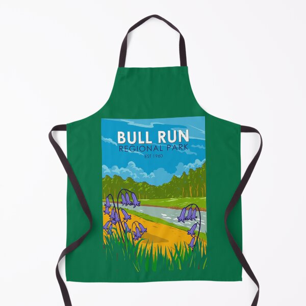 Item preview, Bull Run Regional Park Illustration Travel Art Vintage designed and sold by KrisSidDesigns.