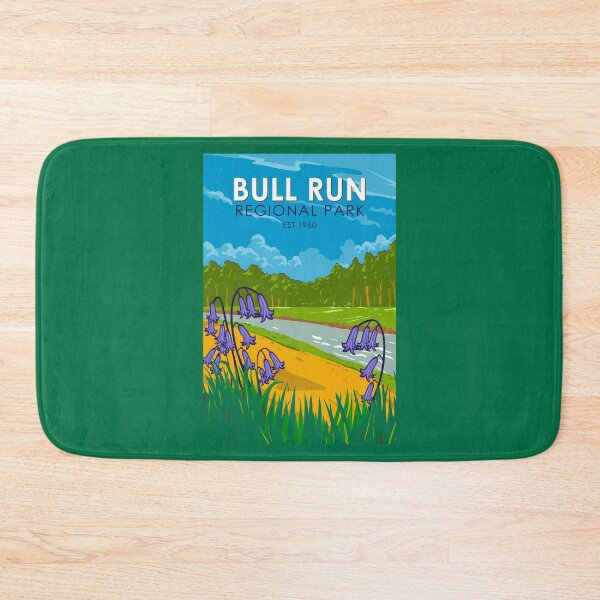 Item preview, Bull Run Regional Park Illustration Travel Art Vintage designed and sold by KrisSidDesigns.
