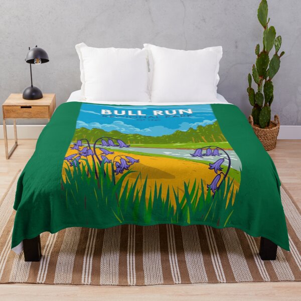 Item preview, Bull Run Regional Park Illustration Travel Art Vintage designed and sold by KrisSidDesigns.
