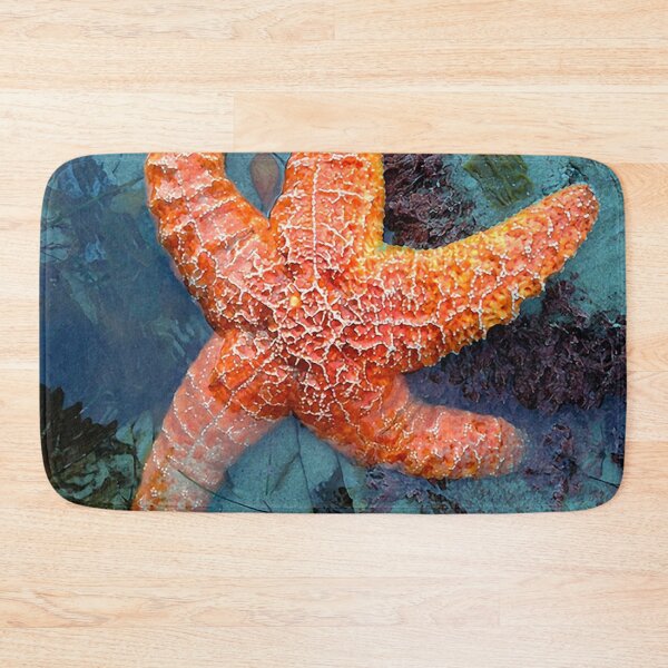 Item preview, Orange Starfish in Blue Waters Art Photo designed and sold by DEC02.