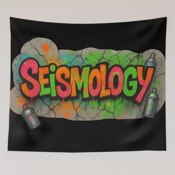 Item preview, Seismology - colorful mural version designed and sold by DamioPolArt.