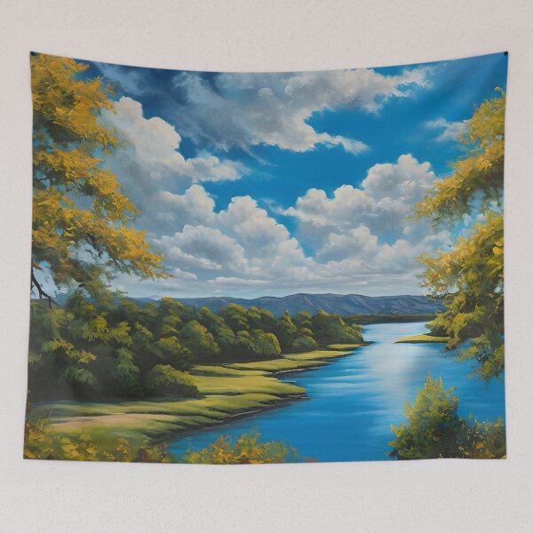 Item preview, Río Sereno - Autumn at the Water's Edge designed and sold by Karina Creative Studio.