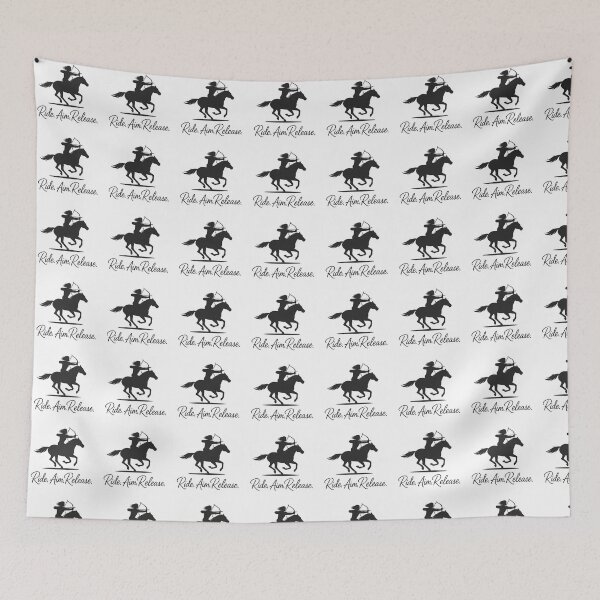 Item preview, “Equestrian Archer Silhouette Design – Ride. Aim. Release.” designed and sold by TheMiniKiwiShop.