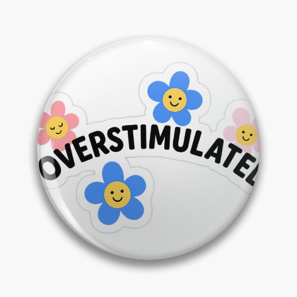 Item preview, Overstimulated Sticker designed and sold by Evanka.