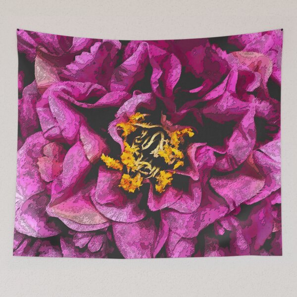 Item preview, Classic Pink-Magenta Lacy Flower Elegant Close-Up  designed and sold by DEC02.