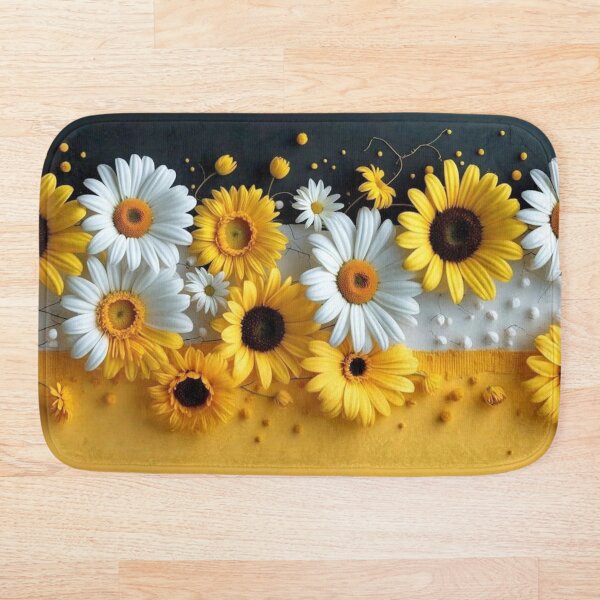 Item preview, SUNFLOWERS AND ROSE yelow and white design designed and sold by Williams Anderson.