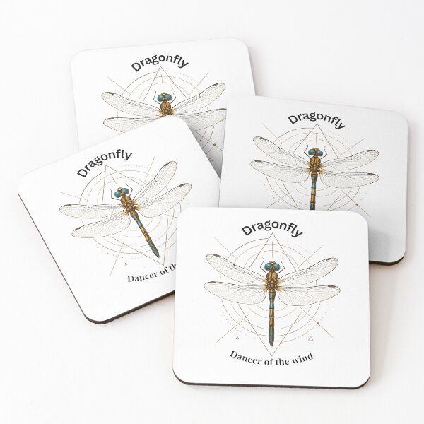 Item preview, Dragonfly – Dancer of the Wind | Geometric Nature Art designed and sold by GeoWild Designs.