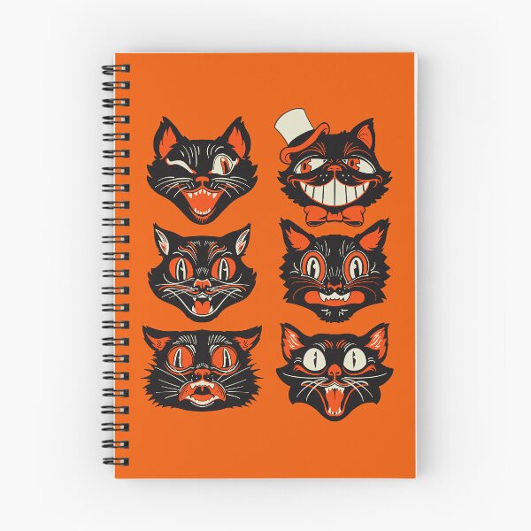 Item preview, CTKR Studio Retro Style Vintage Inspired Halloween Black Cat by Face Collection designed and sold by ctkrstudio.