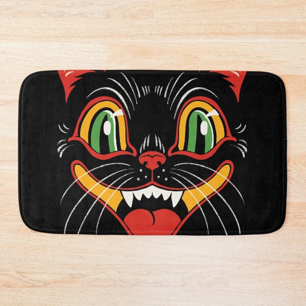 Item preview, CTKR Studio Retro Style Vintage Inspired Halloween Decor Black Cat Face designed and sold by ctkrstudio.