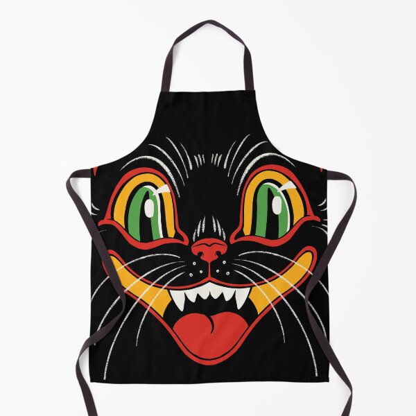 Item preview, CTKR Studio Retro Style Vintage Inspired Halloween Decor Black Cat Face designed and sold by ctkrstudio.