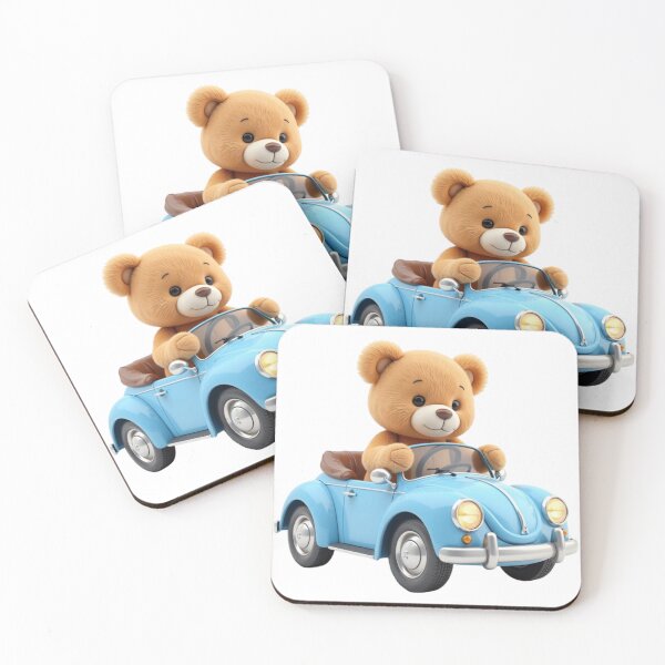 Item preview, Cute teddy bear is driving! designed and sold by FunkHope.