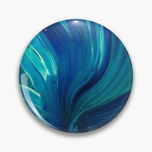 Item preview, Exotic Blue Green Palm Leaf Contemporary Abstract Art  designed and sold by DEC02.