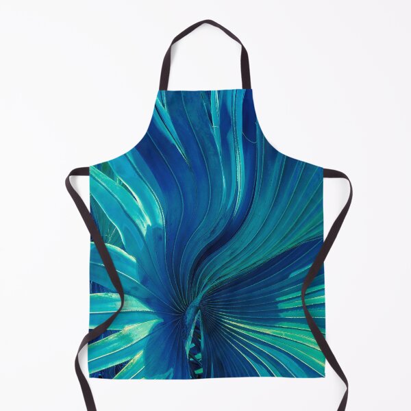 Item preview, Exotic Blue Green Palm Leaf Contemporary Abstract Art  designed and sold by DEC02.