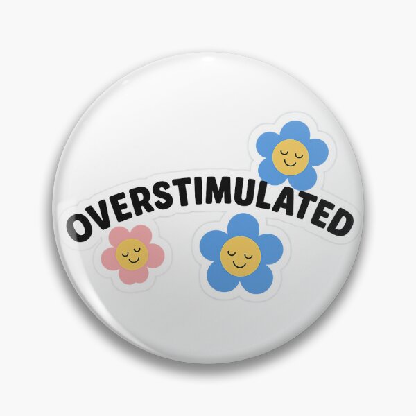 Item preview, Overstimulated Aesthetic Flower Sticker – Cute Emotional Design for Journals, Laptops & More designed and sold by Evanka.