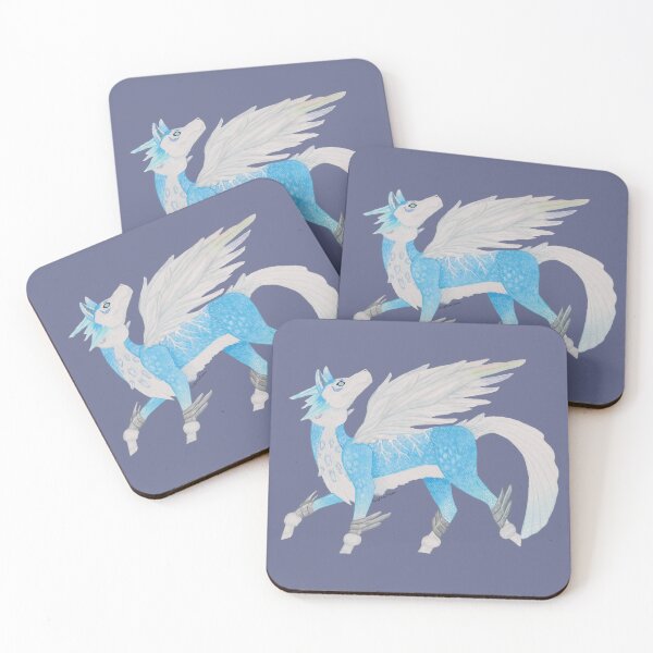 Item preview, Ice dragon walking under the Auroras designed and sold by WolfRaven Creations.