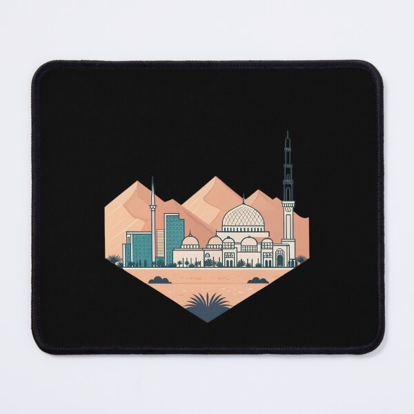 Item preview, Modern Khartoum Skyline Art – Minimal Geometric Desert Design designed and sold by VividOrganica.