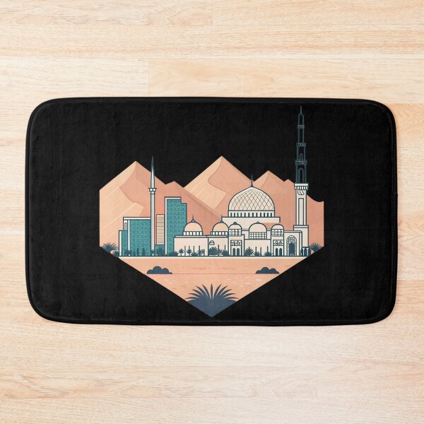 Item preview, Modern Khartoum Skyline Art – Minimal Geometric Desert Design designed and sold by VividOrganica.