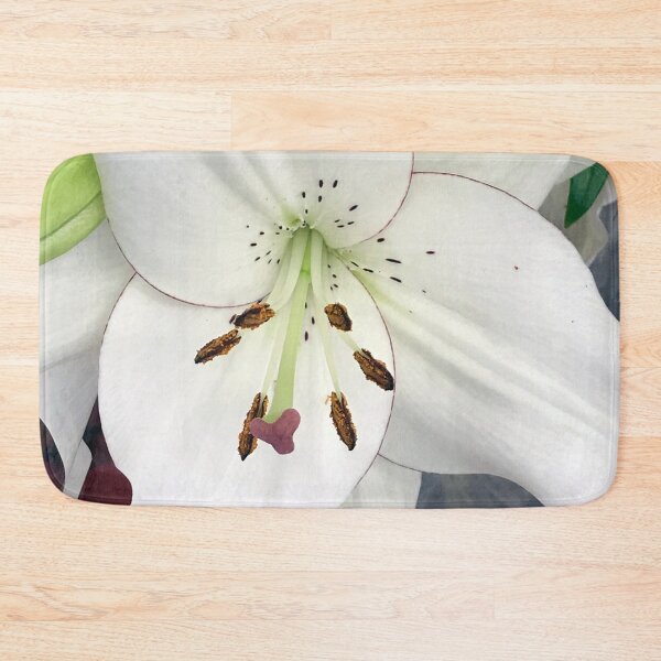 Item preview, Large, Luxurious Single White Lily Art Photo designed and sold by DEC02.