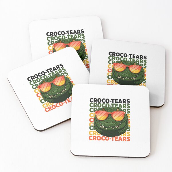 Item preview, Croco-Tears - Retro Alligator with Sunglasses designed and sold by Colorful-Garden.