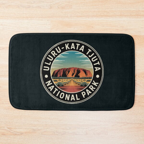 Item preview, Uluru Kata Tjuta National Park Illustration Travel Art Badge designed and sold by KrisSidDesigns.