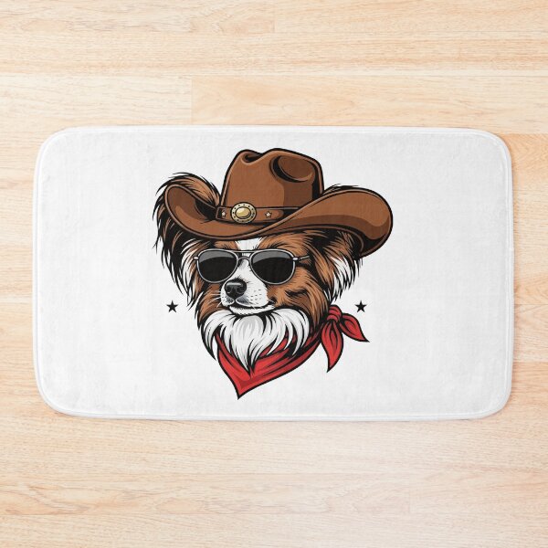 Item preview, Western Papillon – Cute Cowboy Dog designed and sold by The Real Life Symphony.