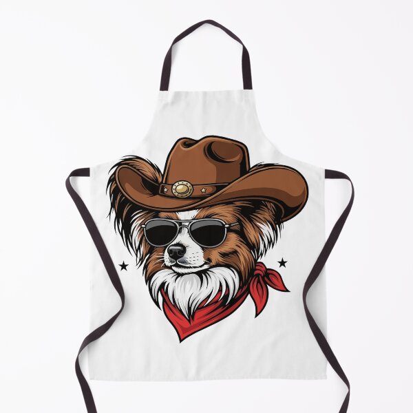 Item preview, Western Papillon – Cute Cowboy Dog designed and sold by The Real Life Symphony.